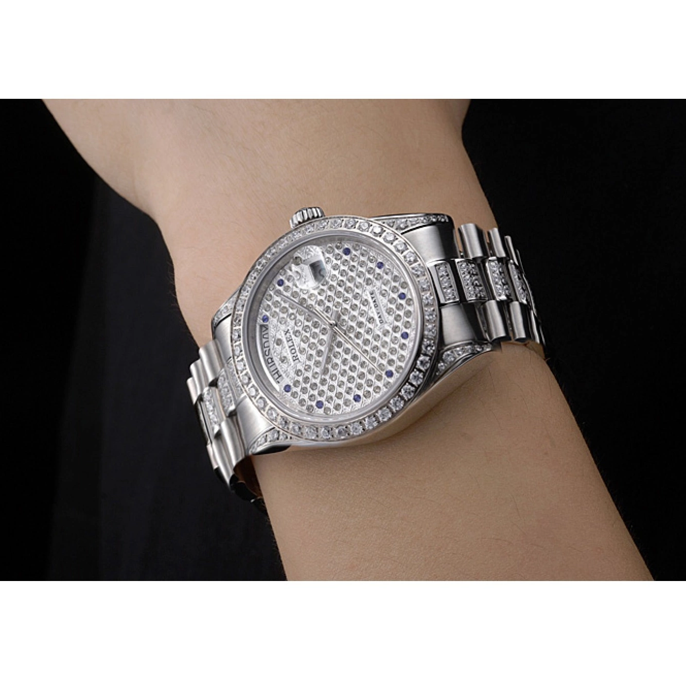 Aaa replica watch Day-Date Swiss 621612 Rolex Diamonds-srl182 0630